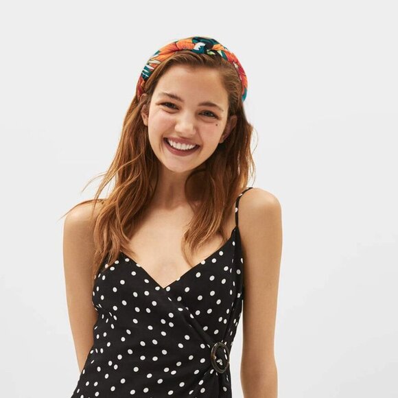 Women’s Knotted Headbands Set Elastic Fabric Wide Boho Accessories - Picture 3 of 7